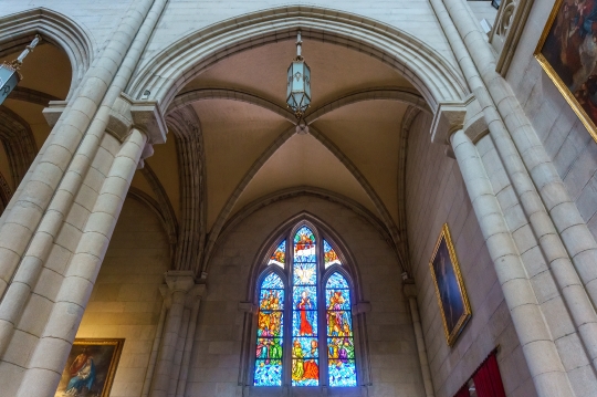 Stained Glass Skylight in Royal Cathedral Madrid