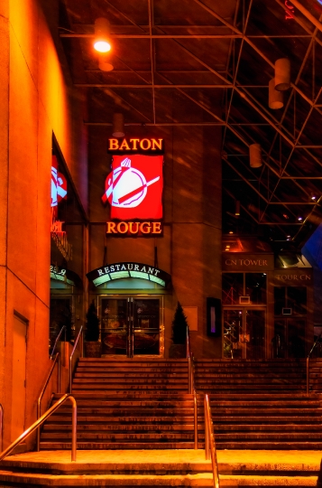 Steps in Entrance to Baton Rouge Restaurant