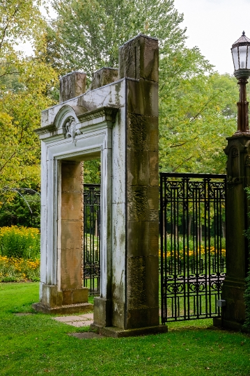 Stone Door and Fence