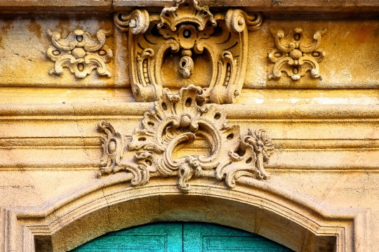 Stone Ornaments in Ancient Building