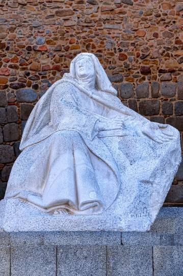 Stone sculpture Saint Teresa