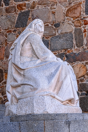 Stone sculpture Saint Teresa