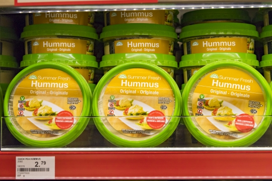 Summer Fresh Hummus  in store shelf, Toronto, Canada