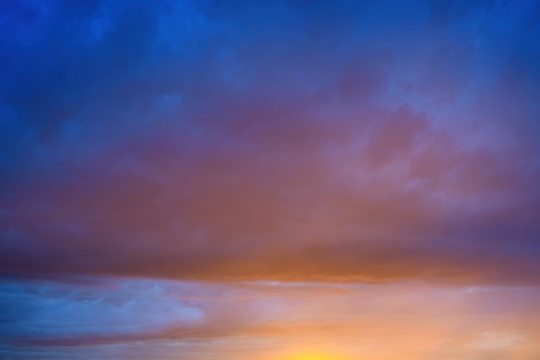 Sunlight Reflection On Cloudscape