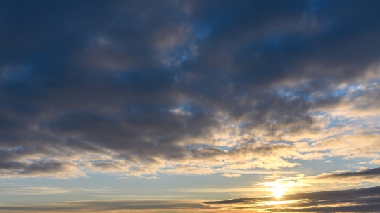 Sunrise sky with beautiful clouds