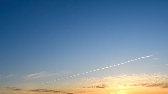 Sunrise sky with beautiful clouds