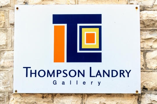 Thompson Landry Gallery Sign and Logo