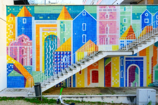 Tile Mural in Lisbon City