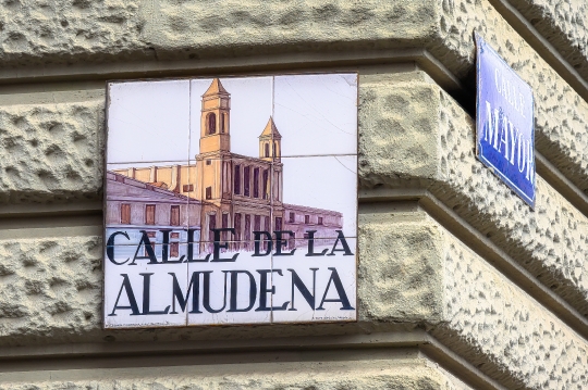 Tile Sign Almudena Street