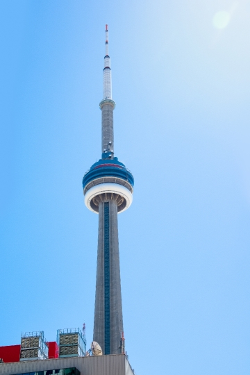 Toronto, Canada, CN Tower in a bright day