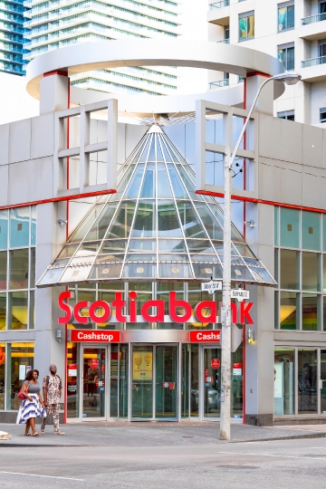 Toronto, Canada, Scotiabank Entrance