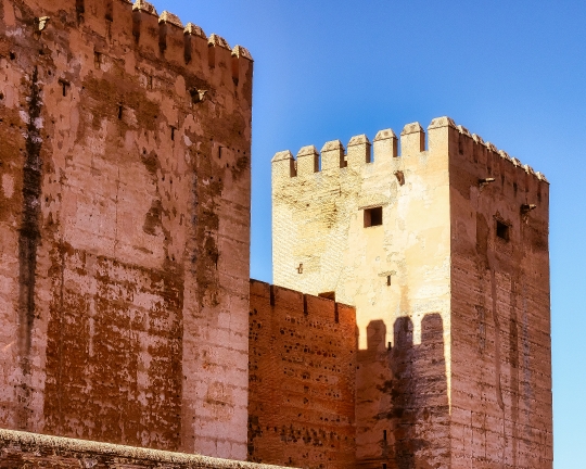 Tower and Merlons in Alhambra