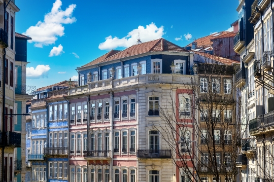 Traditional Architecture Building in Porto