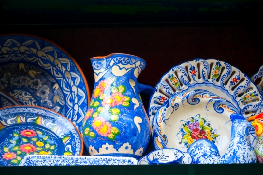 Traditional Ceramics in Lisbon Gift Shop