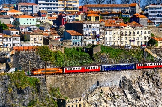 Train Moving in Porto