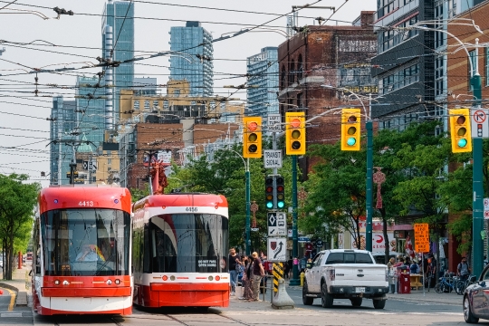 TTC Streetcars in Toronto