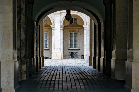 Underpass on the grounds of the Royal Palace.