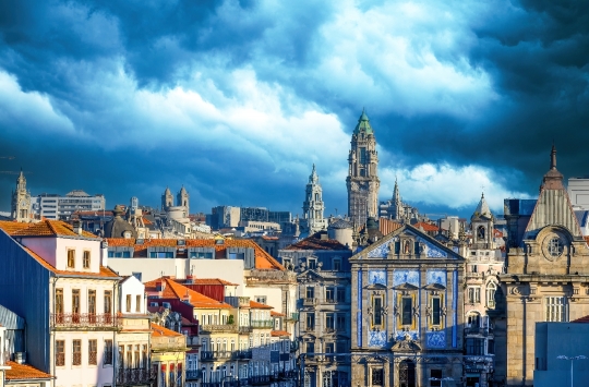 Urban Skyline in Porto City