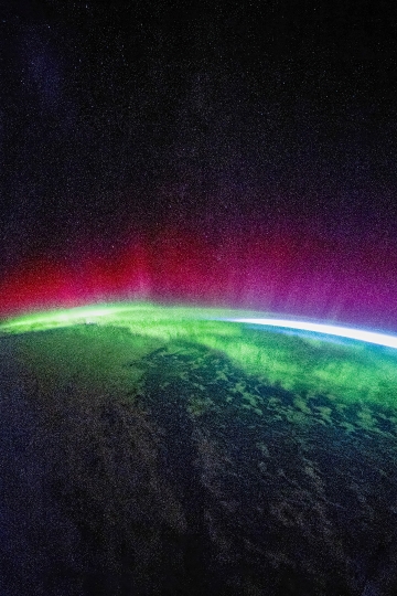 Vertical Aurora Planet Earth