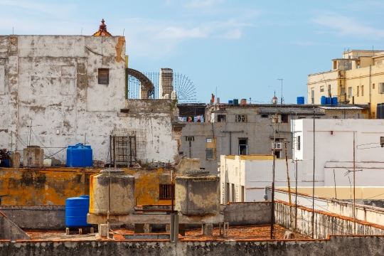 Water Storage Tanks In Rooftops