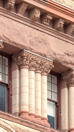 Window Colonnade Old City Hall Building