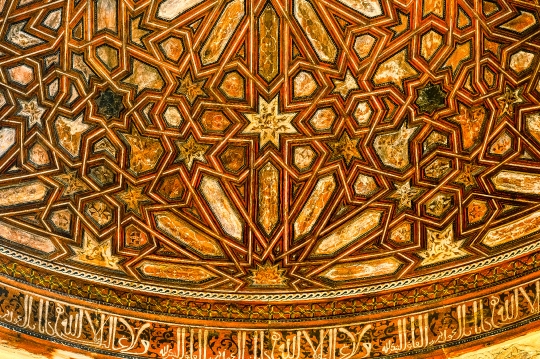 Wood Ceiling Decoration in Alhambra