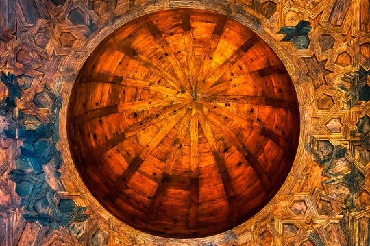 Wooden Cupola or Dome in Medieval Building