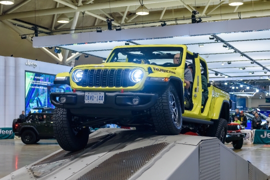 Yellow Jeep Wrangler