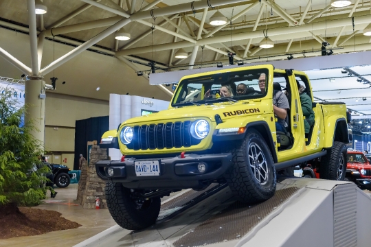 Yellow Jeep Wrangler